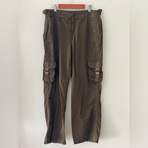 Vintage 90s/Y2K Polo Jeans Co. Ralph Lauren Utility Cargo Pants Brown 10P